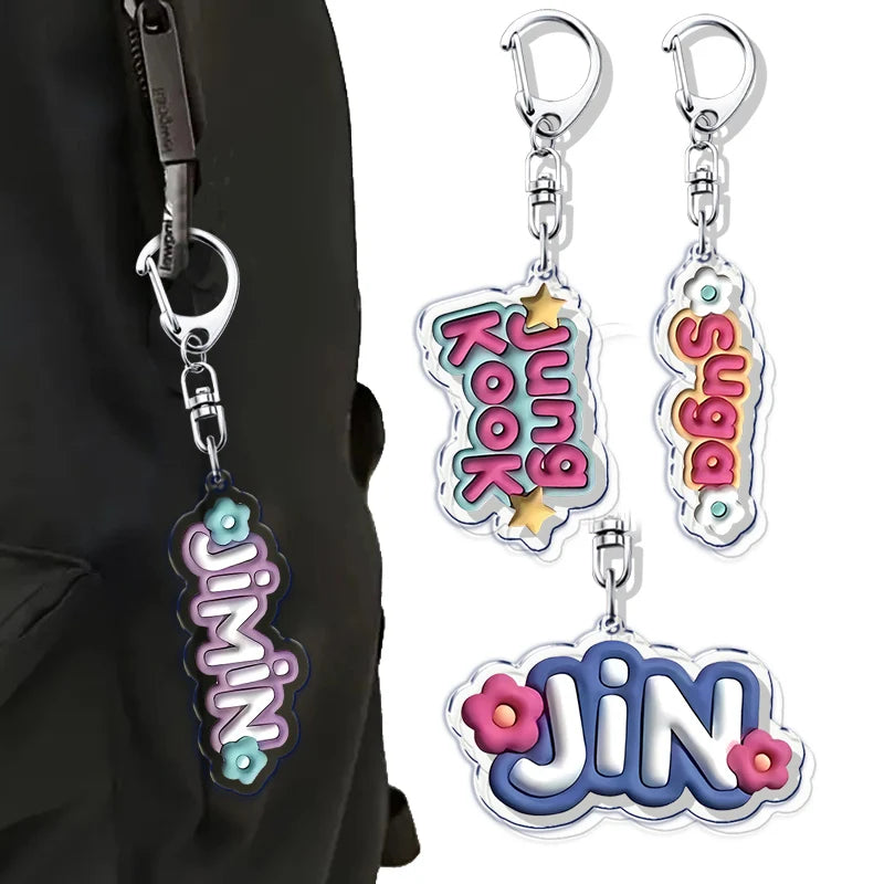 Bangtan Boys Jimin Keychain Ring Accessories