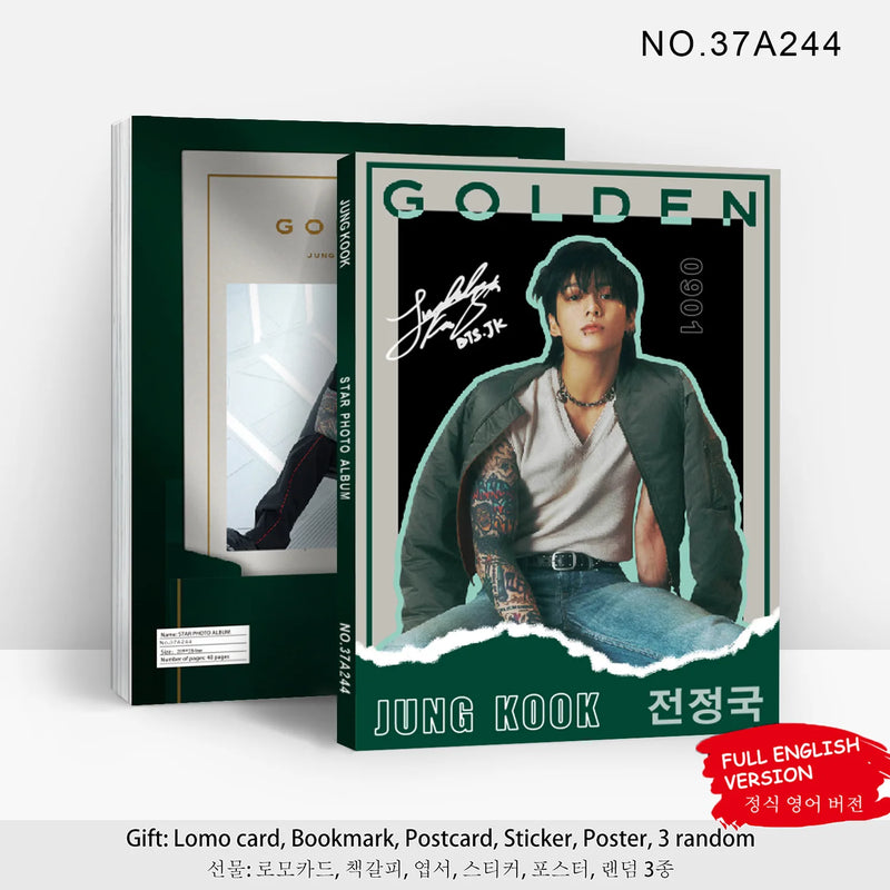 Bangtan JK Golden Photo Books Poster Collection