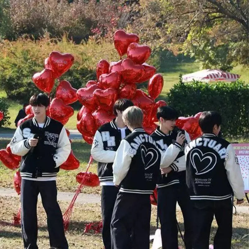 Kpop TXT Star Chapter Sanctuary Warm Loose Bomber Jacket