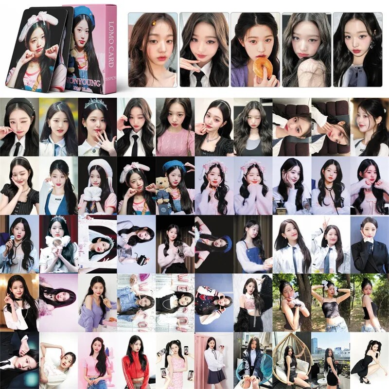 KPOP IVE Fotokarten zum Drucken, 55 Stück/Set