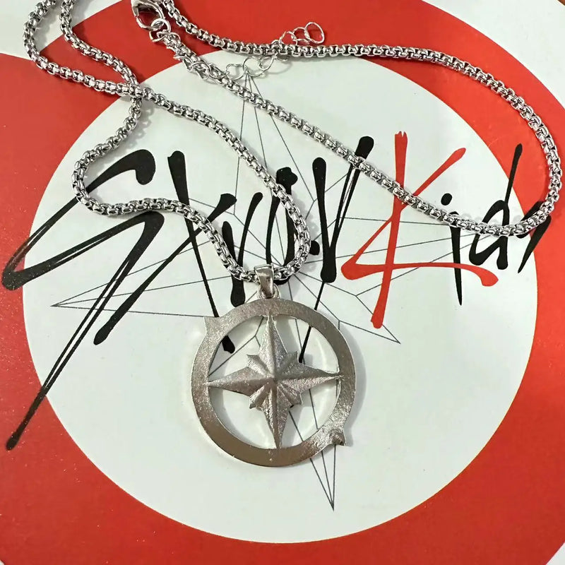 Stray Kids Compass Necklace Accessories