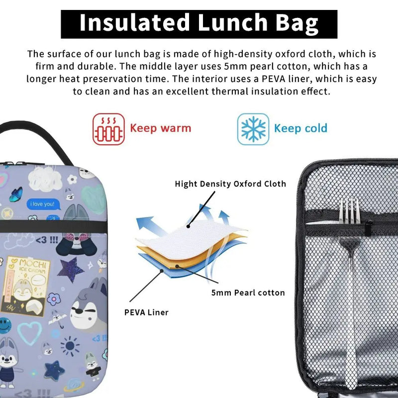 Stray Kids Chk Chk Boom Lunch Bags Container