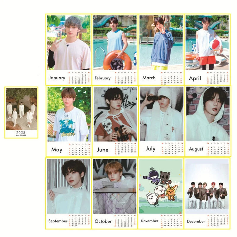 Random KPOP Groups 2025 Calendar Collection