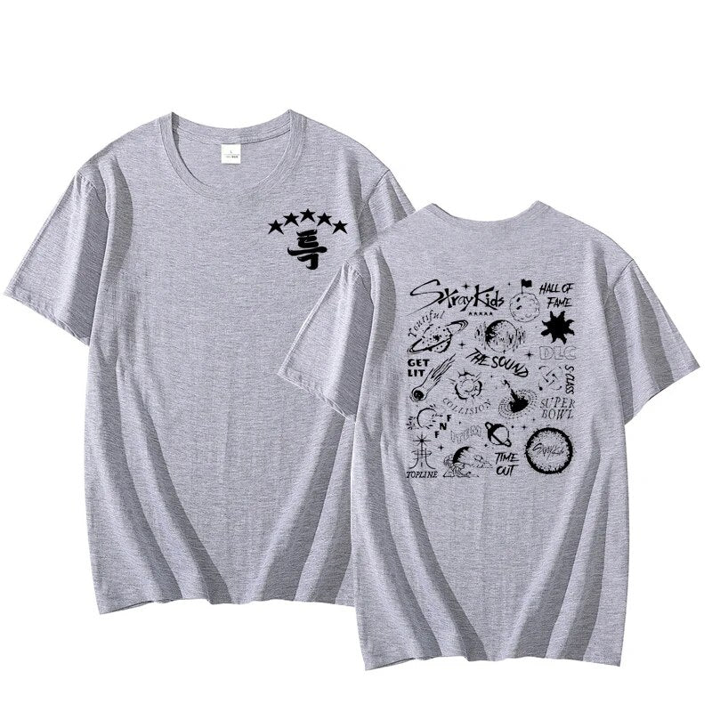Stray Kids 5 Star New Album Fashion T-Shirt Merch V2