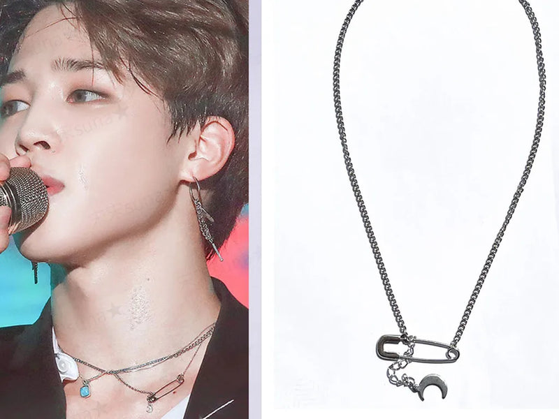 Bangtan Boys JK taehyung Necklace Earrings Accessories