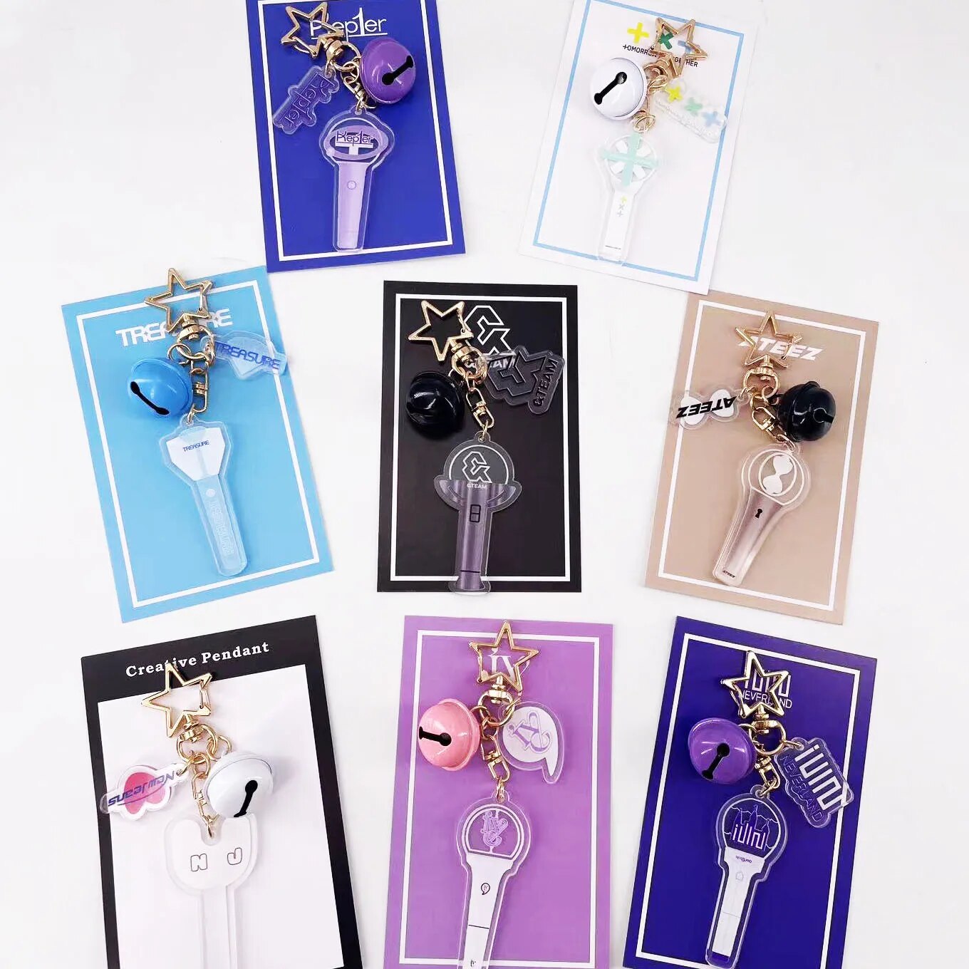 Kpop Groups Lightstick Design Keychain Accessories