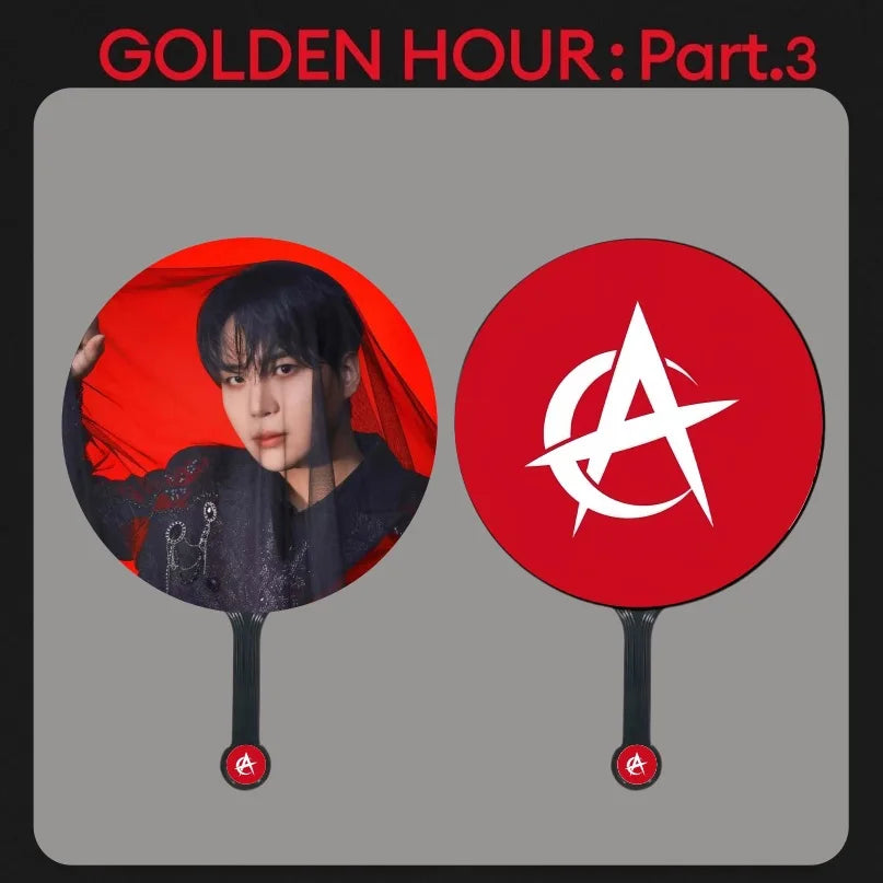 ATEEZ GOLDEN HOUR: PART 3 Album Photo Print Handheld Fan