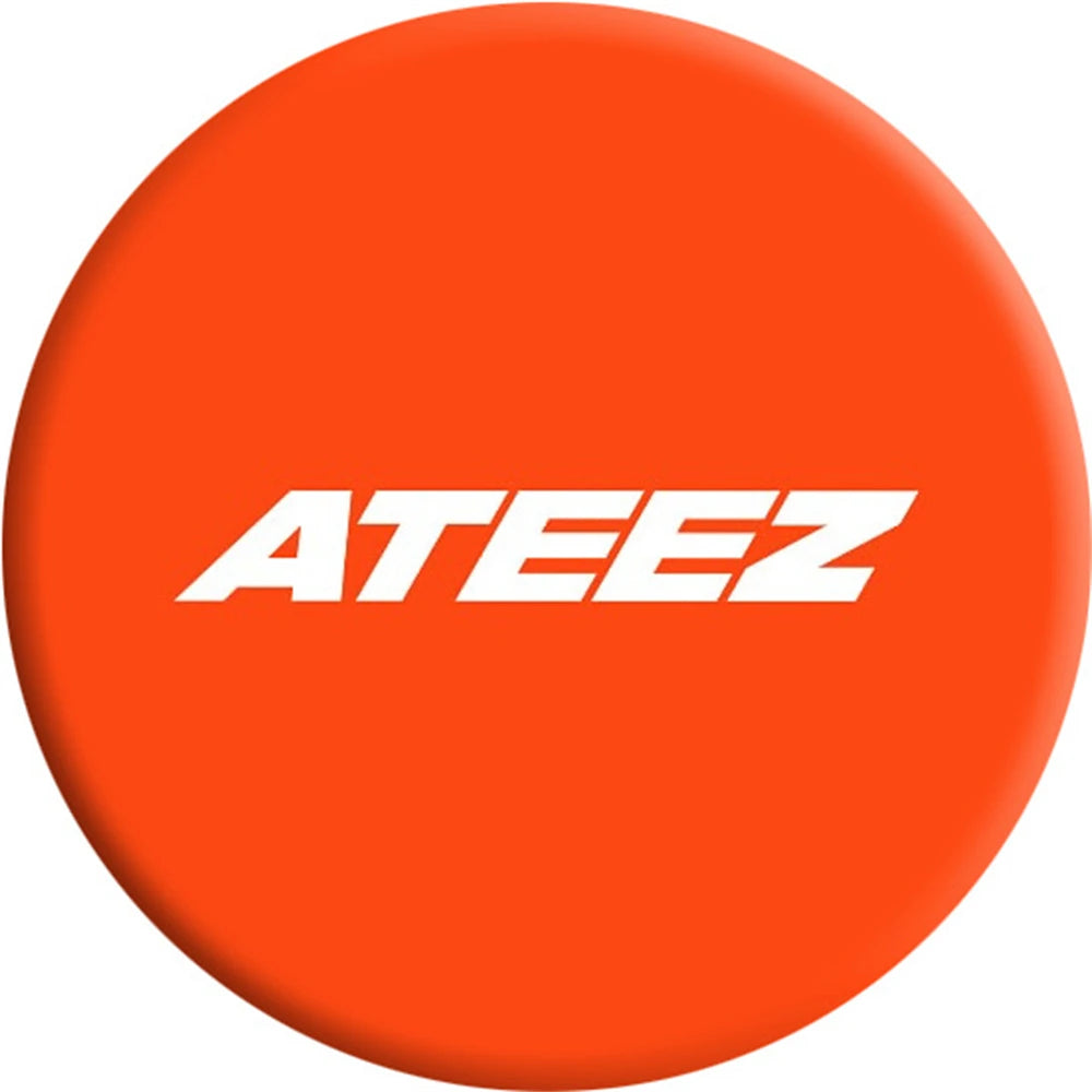 ATEEZ GOLDEN HOUR : Part 3 Round Badge Brooch Accessories