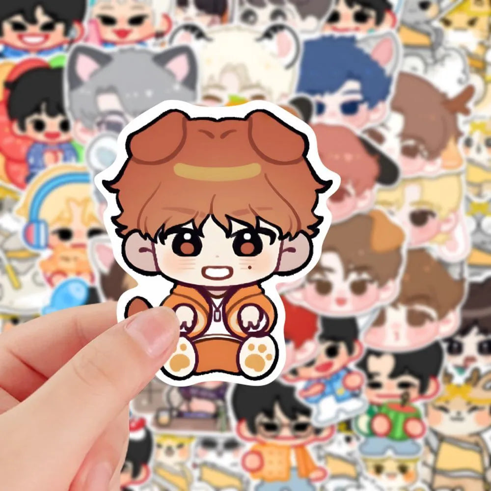 Kpop SEVENTEEN Anime Waterproof Sticker