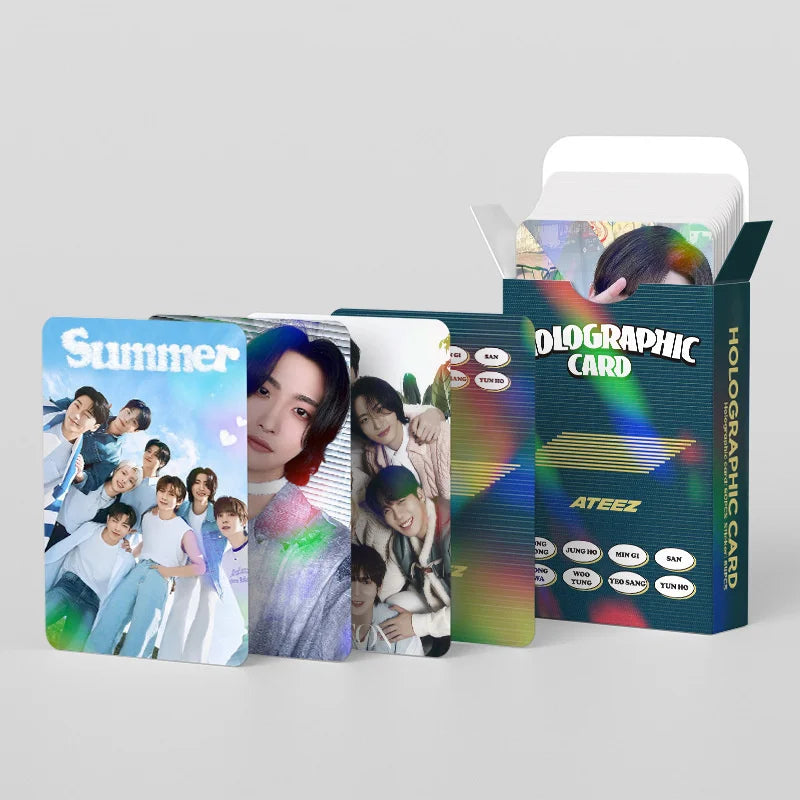 ATEEZ Album LOMO Cards Laser Hologram Photo Cards