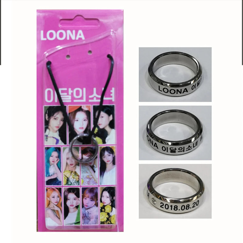 KPOP Random Girl Group Stainless Steel Ring Collection