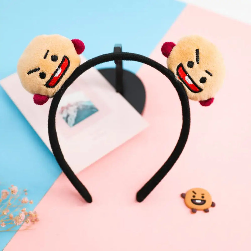 Bangtan21 Kawaii Cartoon Cute Plush Doll Headband