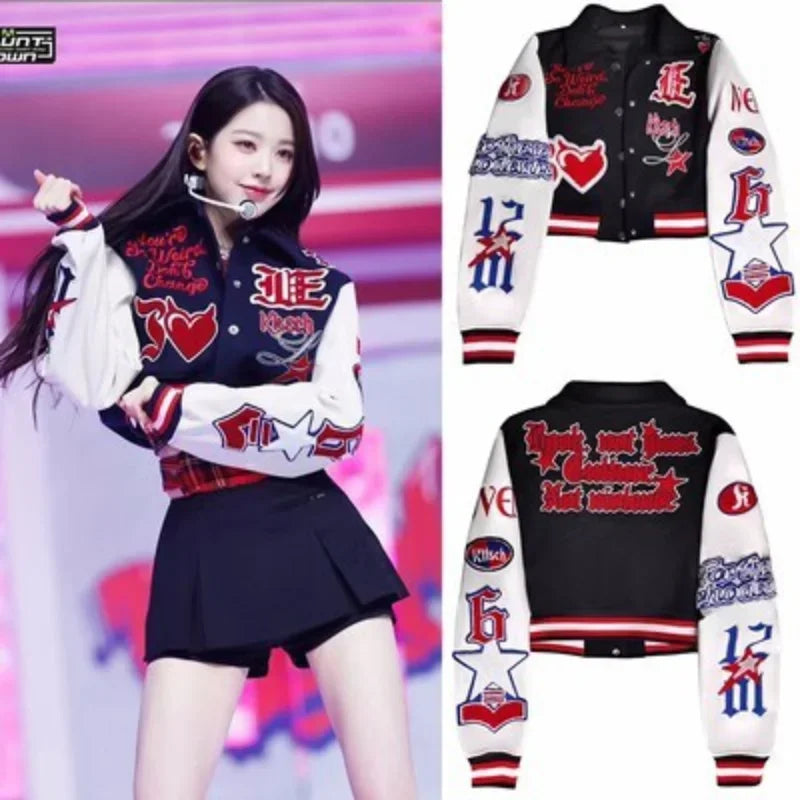 Embroidered IVE Baseball Jacket