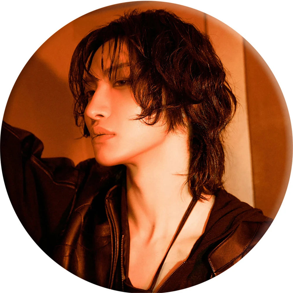 ATEEZ GOLDEN HOUR : Part 3 Round Badge Brooch Accessories