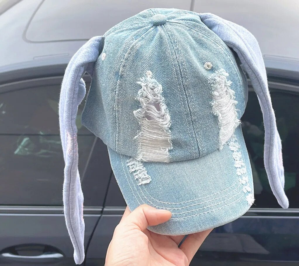 KPOP New Jeans Long Rabbit Ear Hat Bunny Hat