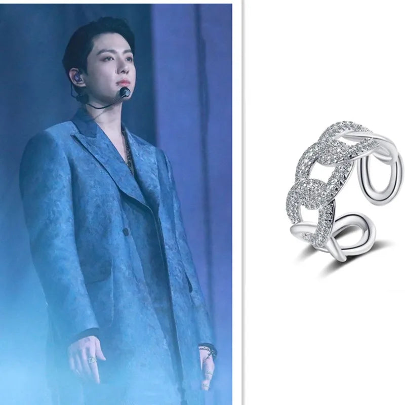 Bangtan Boys Jungkook Geometry Ring Accessories