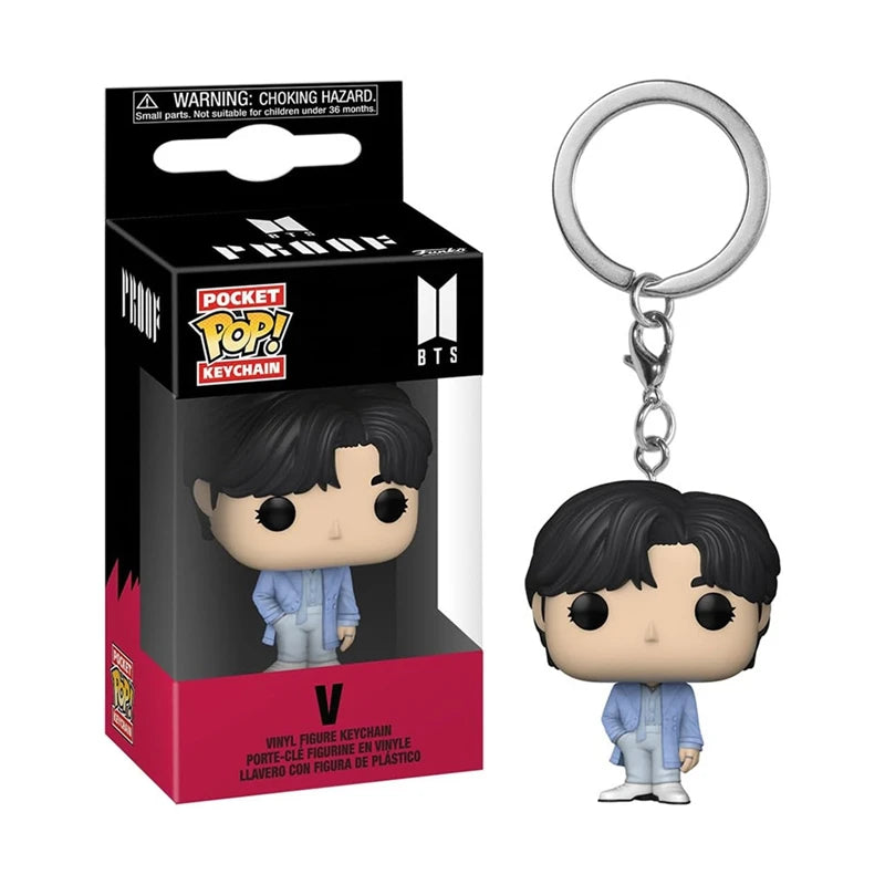 Bangtan Boys Vinyl Figure Cartoon Toy Keychain