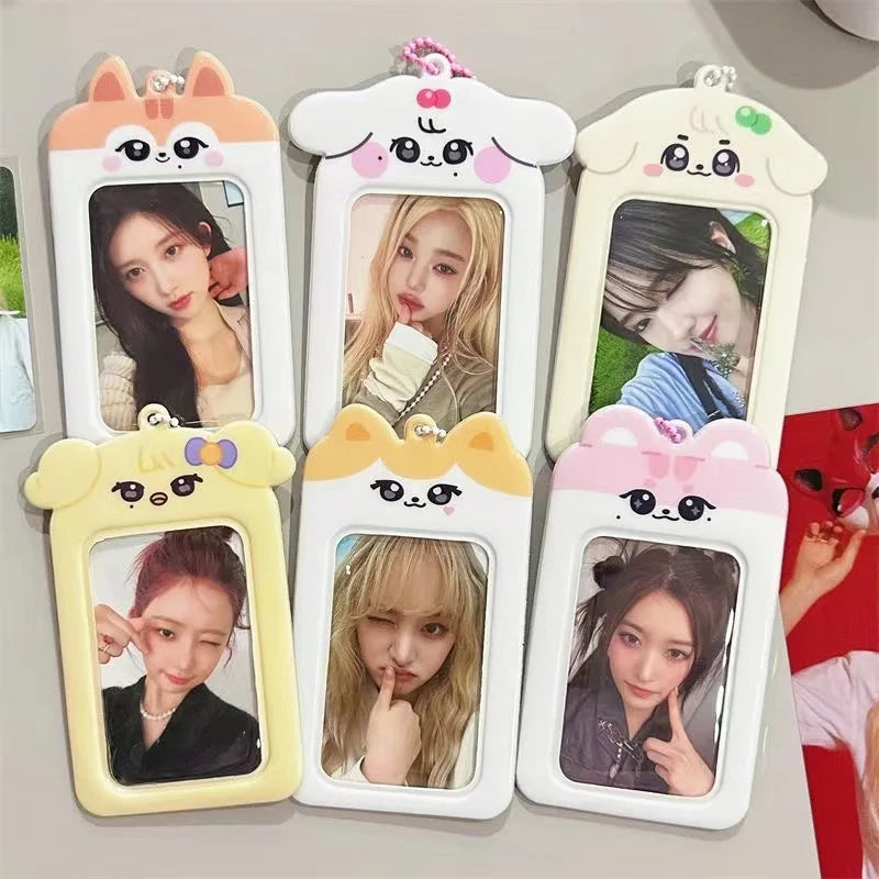 IVE Photocard Card Holder with Pendant Keychains