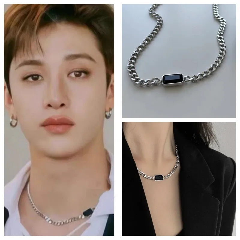 Stray Kids Bang Chan Titanium Steel Necklace