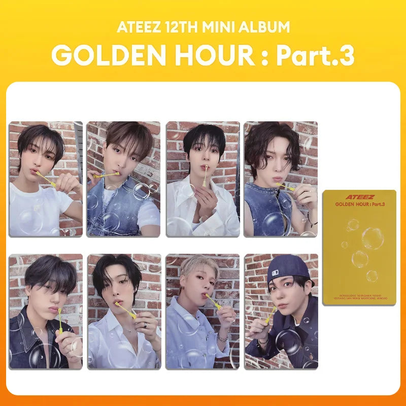 ATEEZ GOLDEN HOUR: PART 3 Album Special Solo 8pcs Photocards