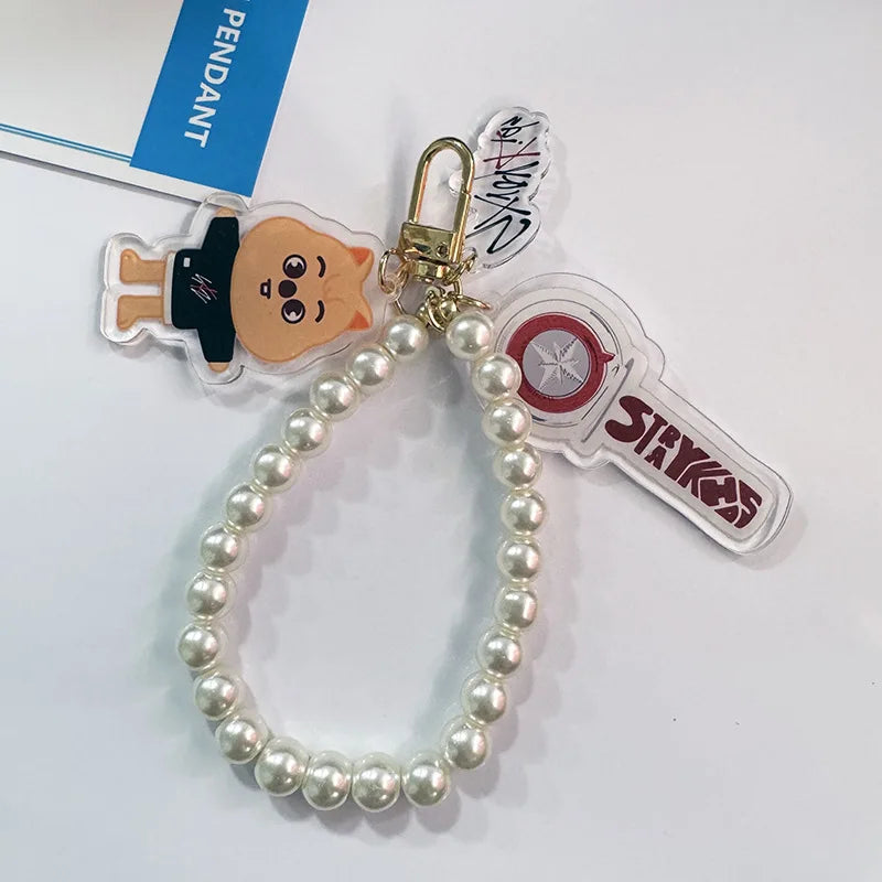 Skzoo Stray Kids Support Light Double-sided Acrylic Keychain
