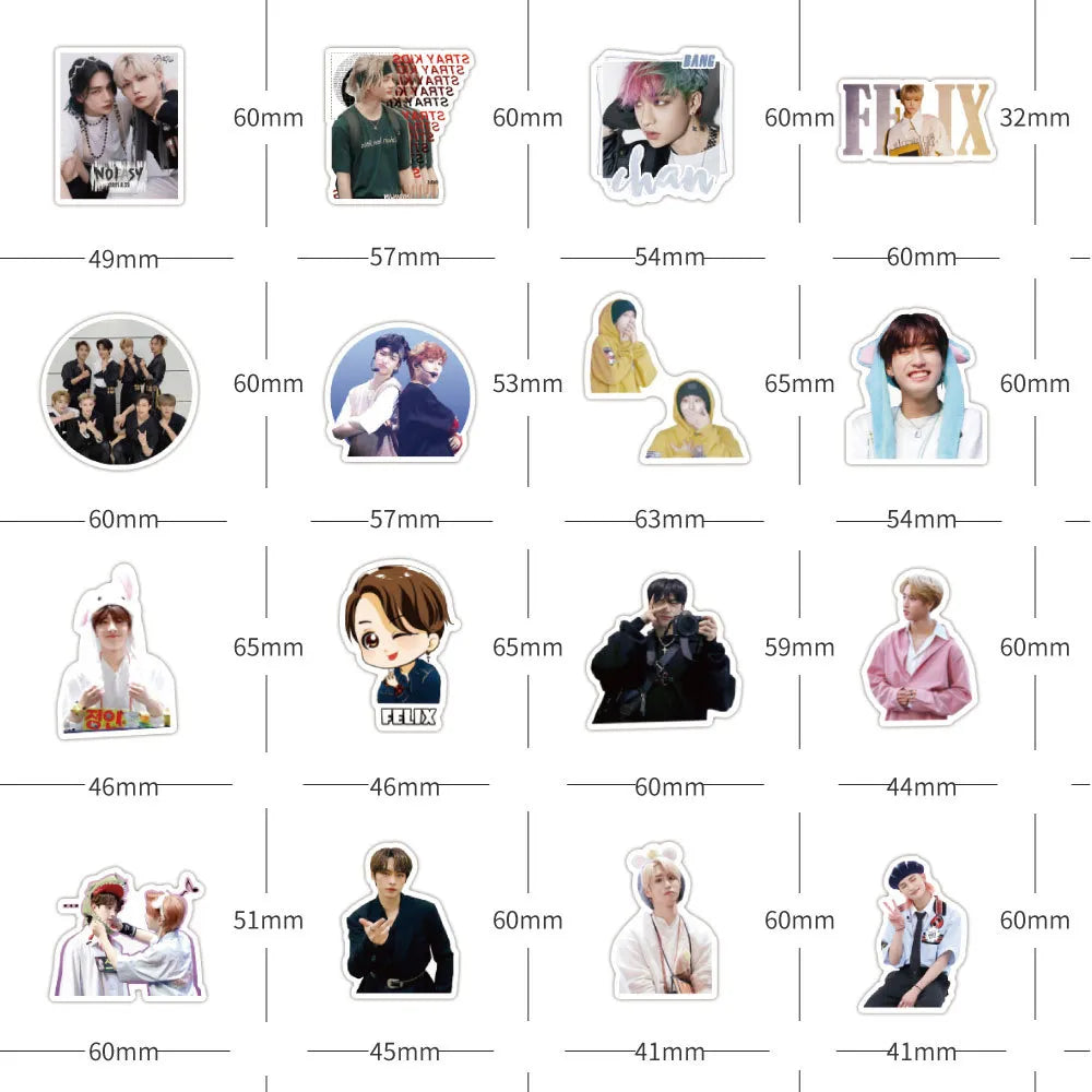 Stray Kids Stationery Scrapbook Photo Stickers