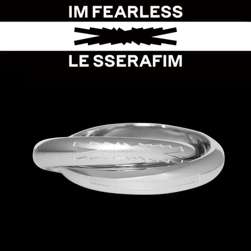 LE SSERAFIM and FEARNOT Logo Signature Crossing Ring