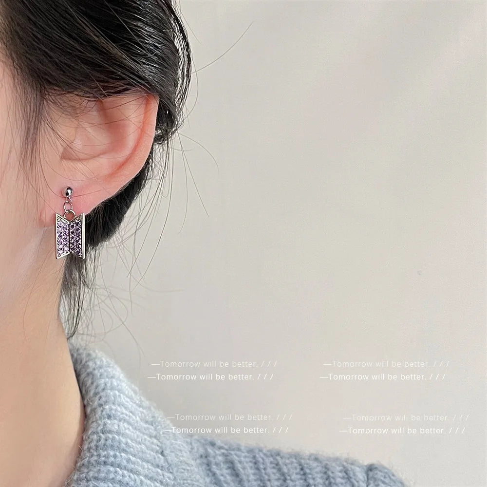 Bangtan Boys Logo Fashion Earrings Necklace