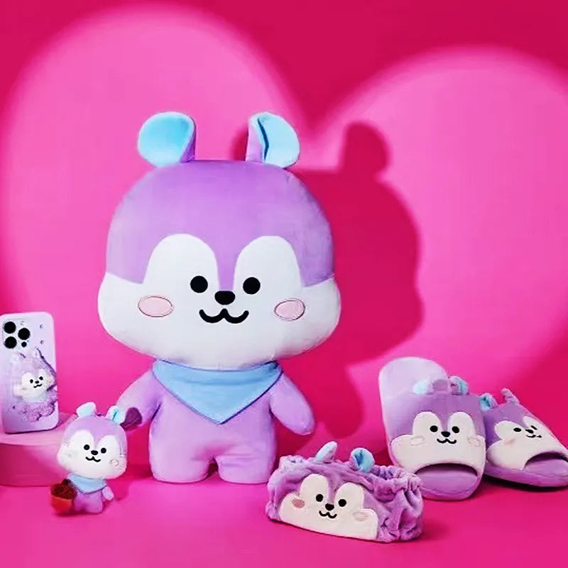 Bangtan21 Anime Plush Doll Keychains and Slippers