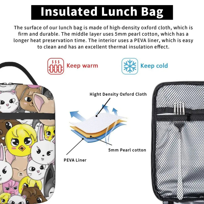 Stray Kids Chk Chk Boom Lunch Bags Container