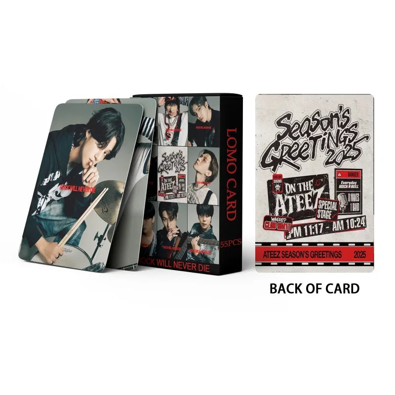 ATEEZ 2025 Season's Greetings Lomo cards