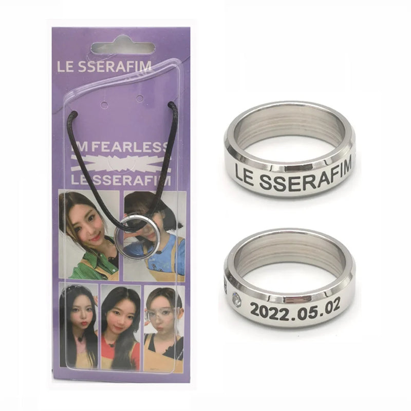 KPOP Random Girl Group Stainless Steel Ring Collection