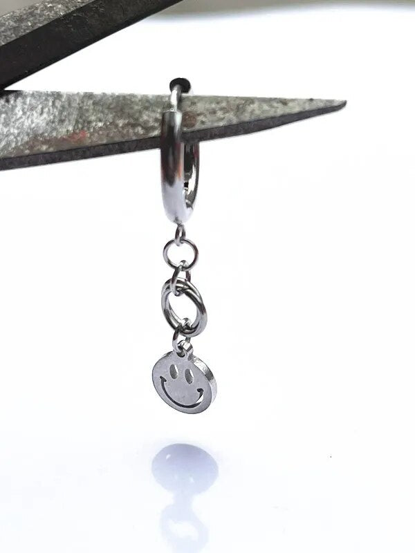 KPOP Stray Kids Hyunjin Drop Hoop Smiley Earrings