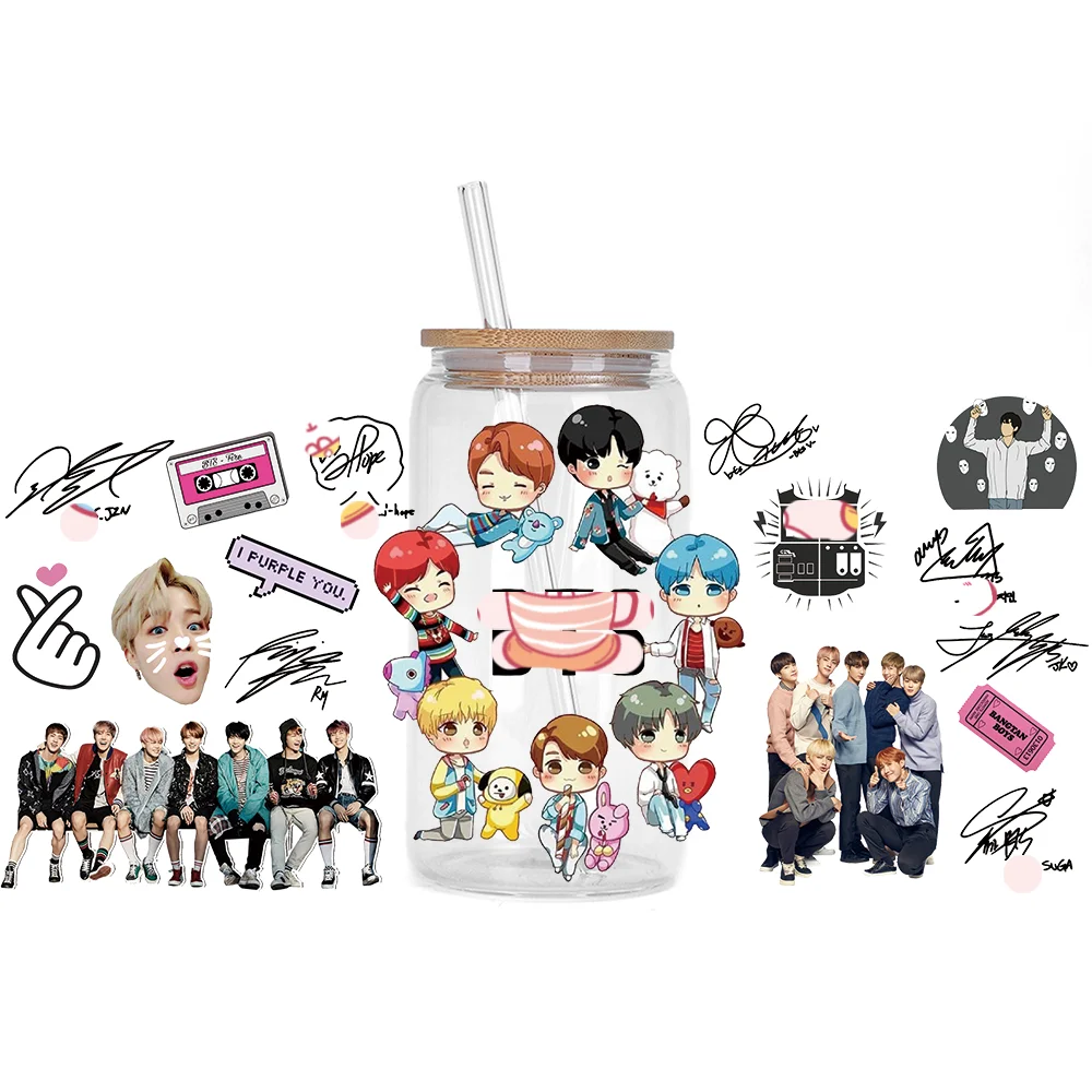 Bangtan Boys Waterproof 3D Stickers for Cups