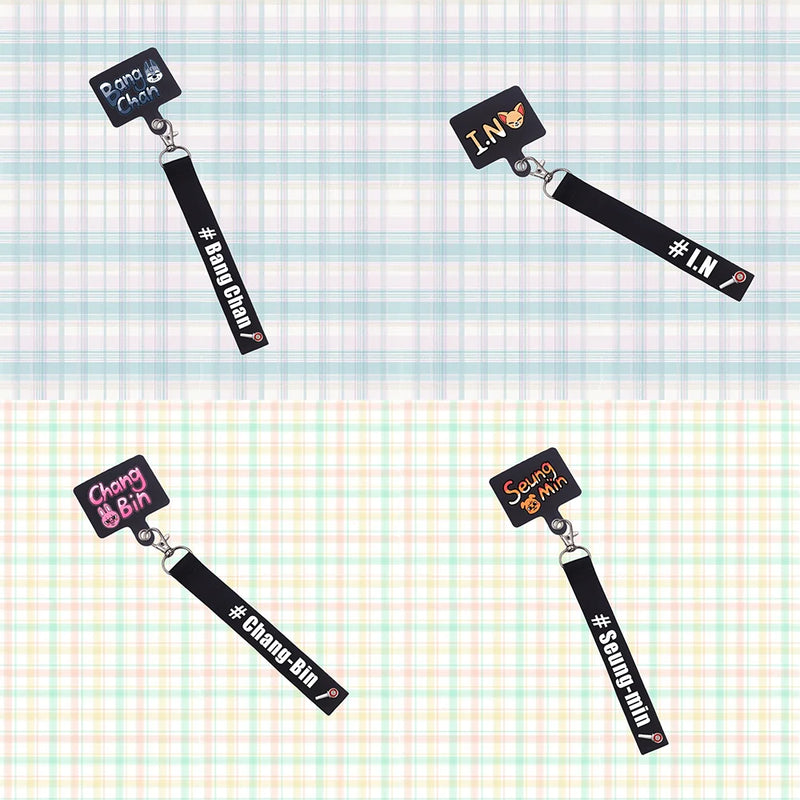 SKZ Cartoon Phone Patch Lanyards Keychain