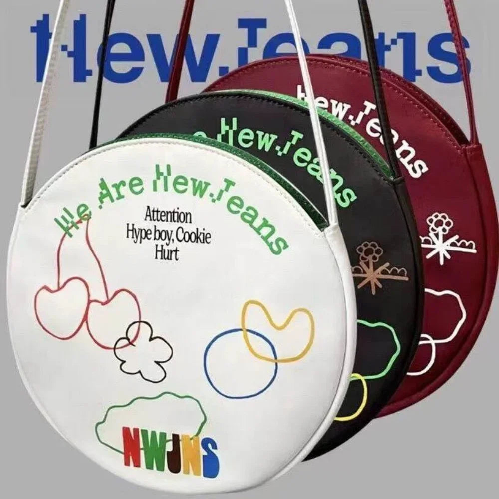 New Jeans Bunnies Leather Hand Bag