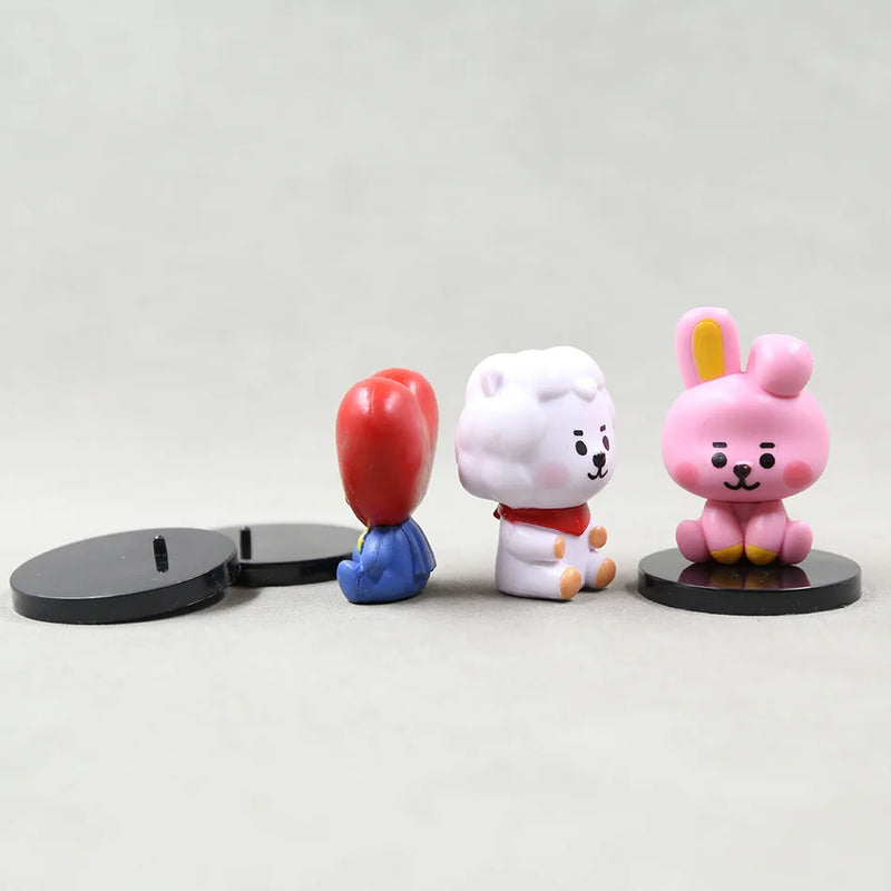 Bangtan 21 Cute 6cm Mini Figure Accessories