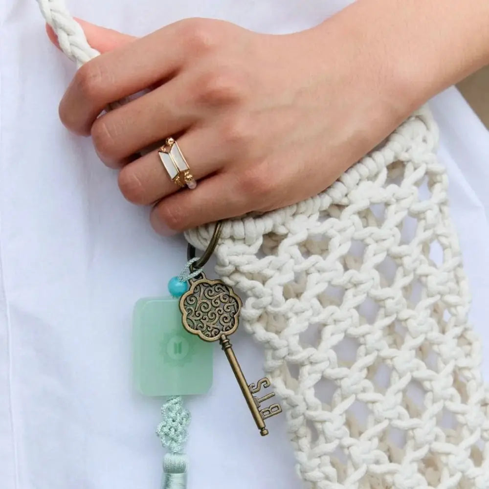 Bangtan Fashion Beaded Chain Ring