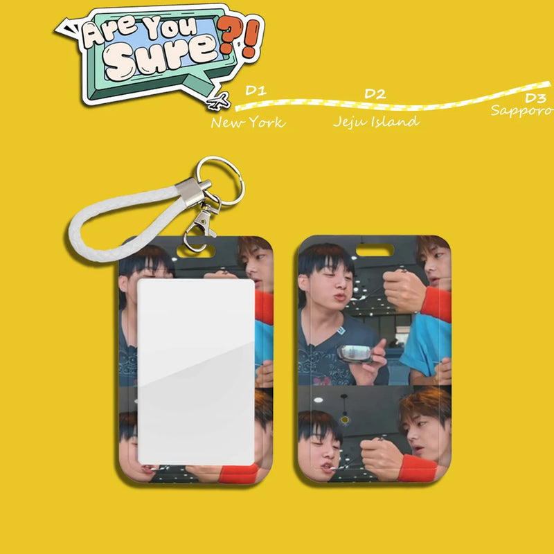 Bangtan Jikook Are You Sure ID Card Holder Keychain