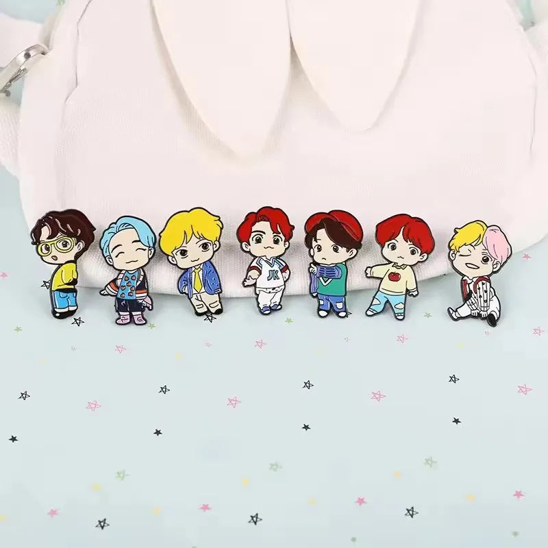 ATEEZ Boys Enamel Pin Brooch Accessories