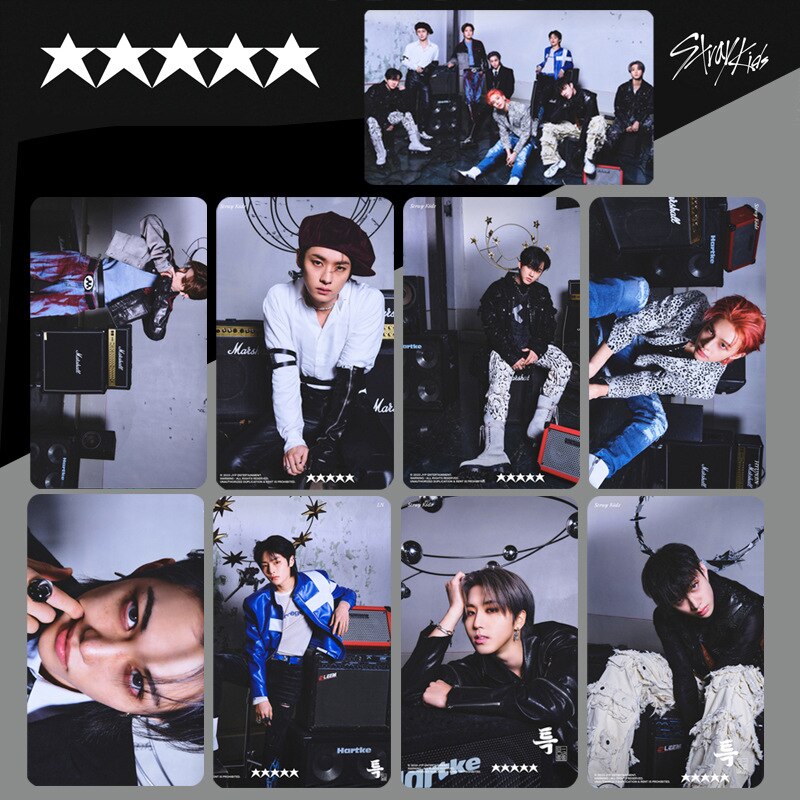 KPOP Stray Kids 5-Sterne-Album-Fotobuch-Sammelkarte