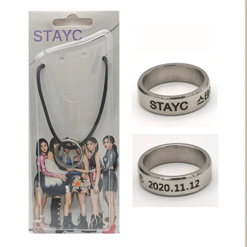 KPOP Random Girl Group Stainless Steel Ring Collection