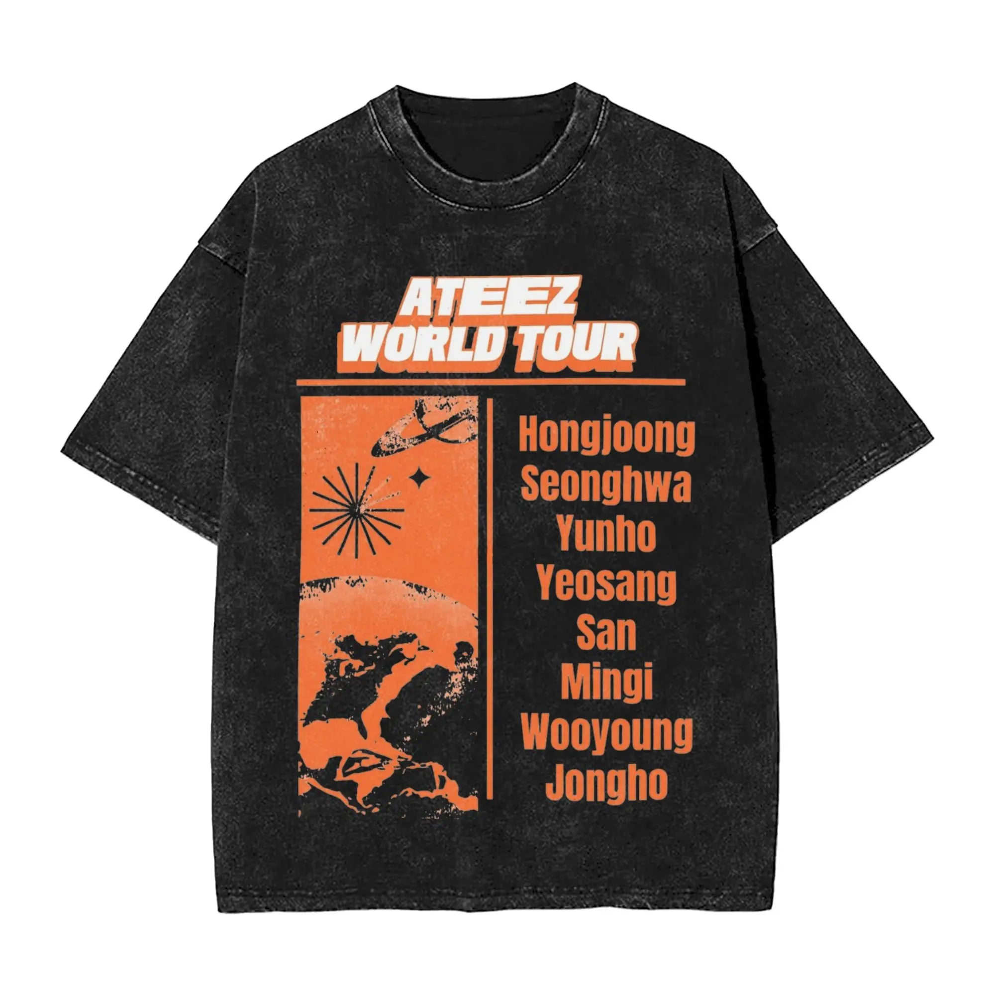 ATEEZ World Tour 2025 Concert Washed Shirt