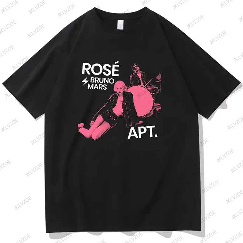 Black Pink Rosie APT Fashion Shirt Merch