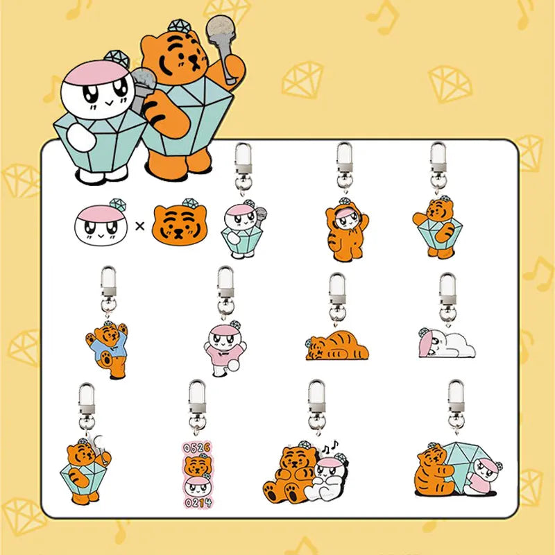 Seventeen Bongbongee and Bear Keychain