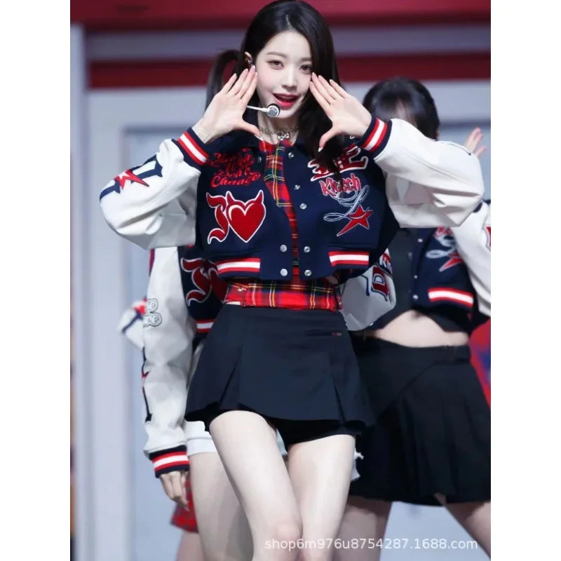 Embroidered IVE Baseball Jacket