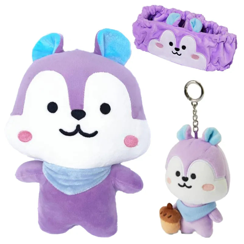 Bangtan21 Kawaii Cartoon Plush Doll Keychain