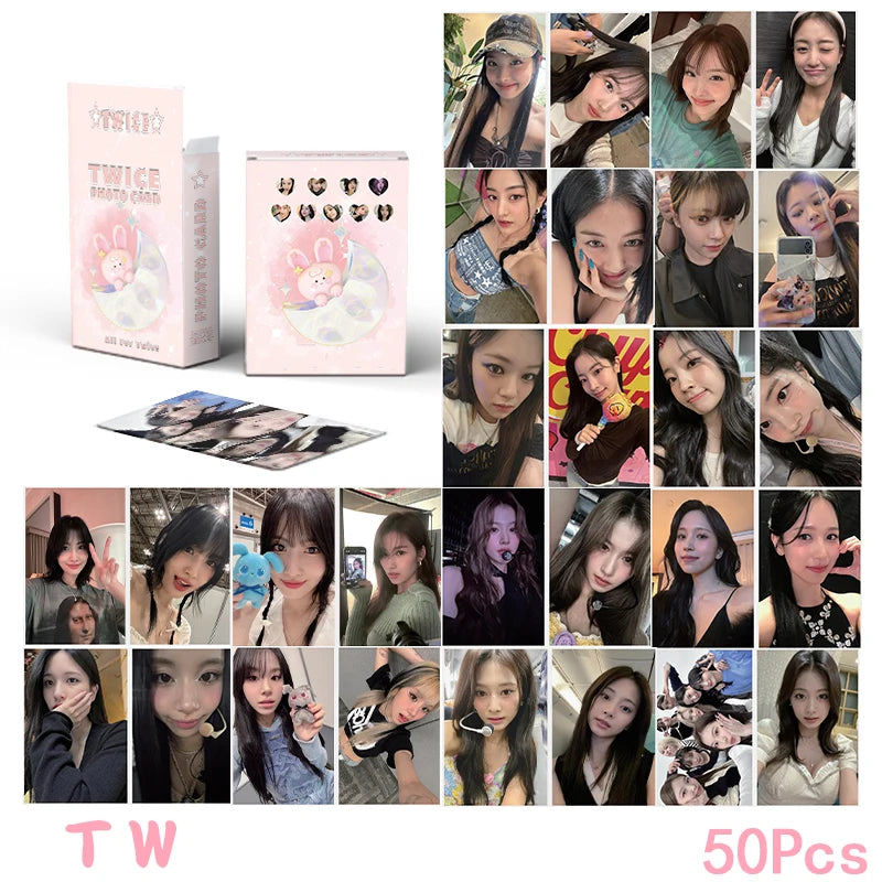 KPOP TWICE New Album Photocards Laser Card