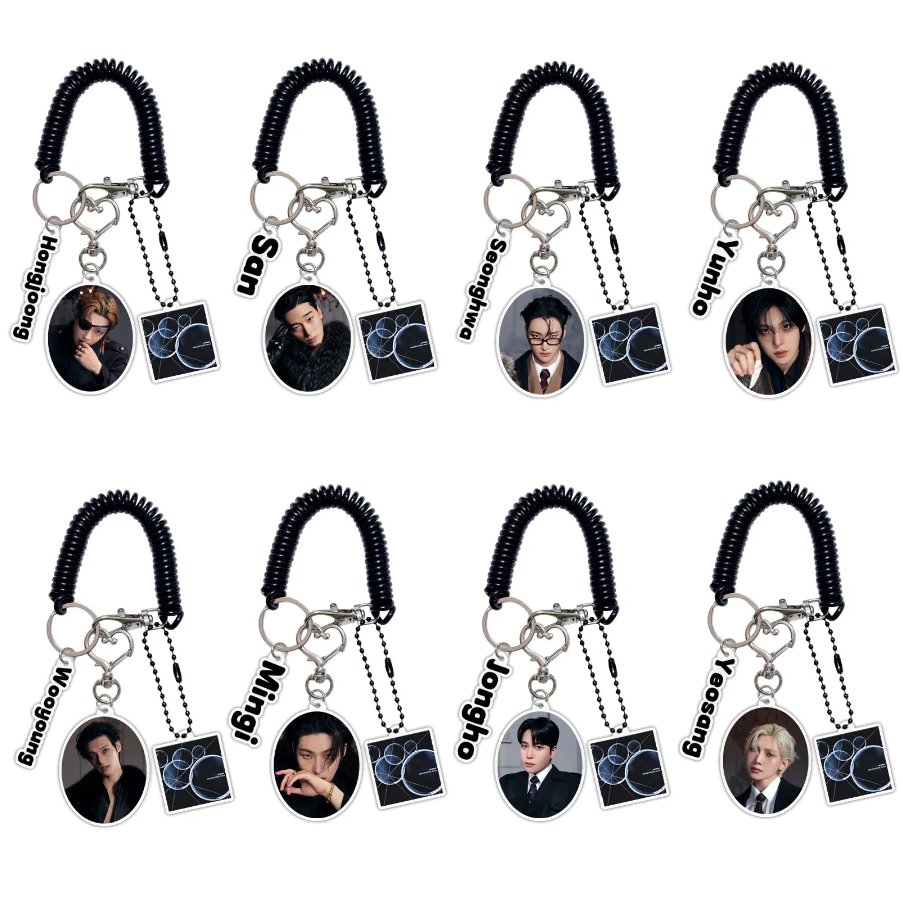 ATEEZ New 2026 Mini 13th Album GOLDEN HOUR Part 4 Keychain Accessories