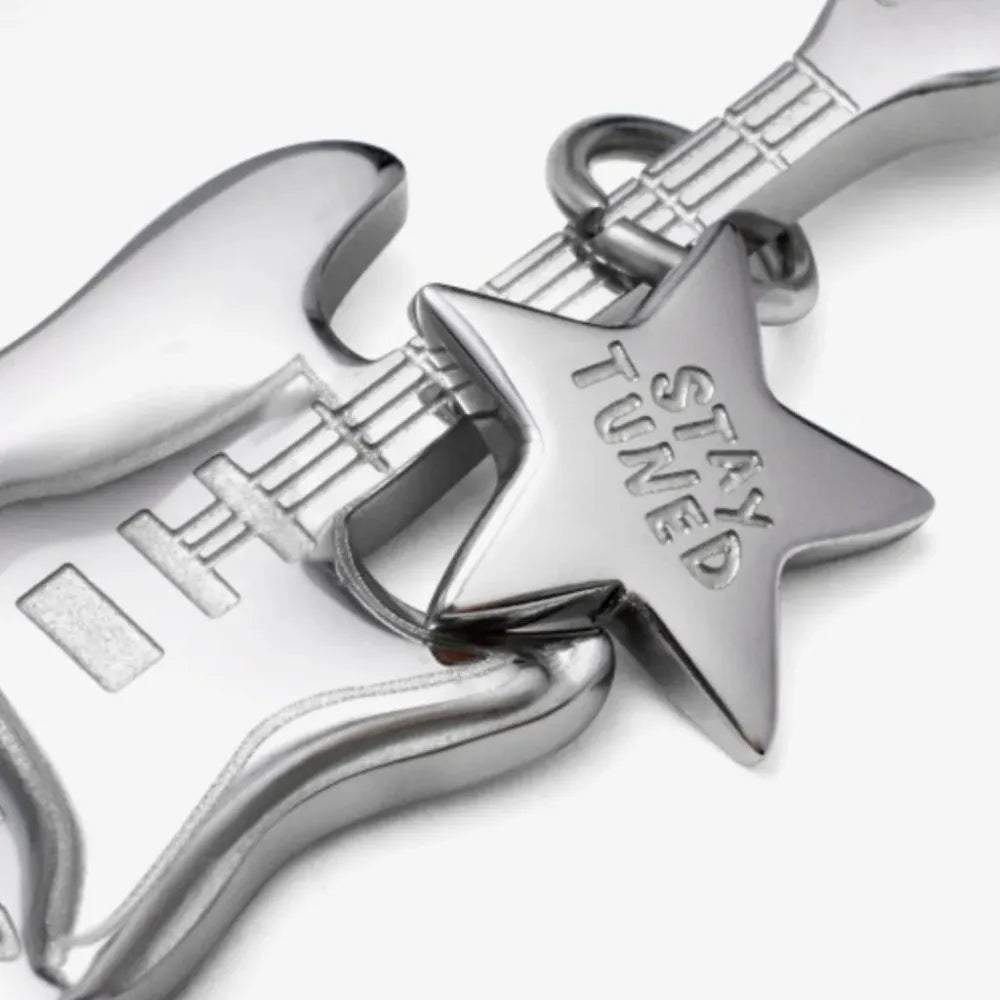 Bangtan JIN RUNSEOKJIN Guitar Charm Necklace